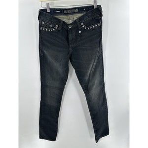 Affliction Jenna Women’s Black Skinny Denim Jeans Size 31x34